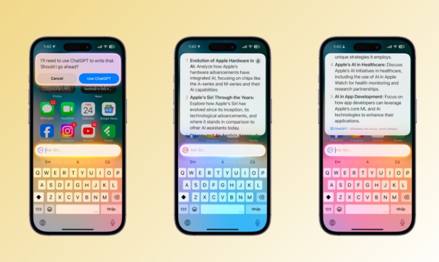 iOS 18.2: Siri thông minh hơn với ChatGPT, khả năng tạo ảnh ấn tượng