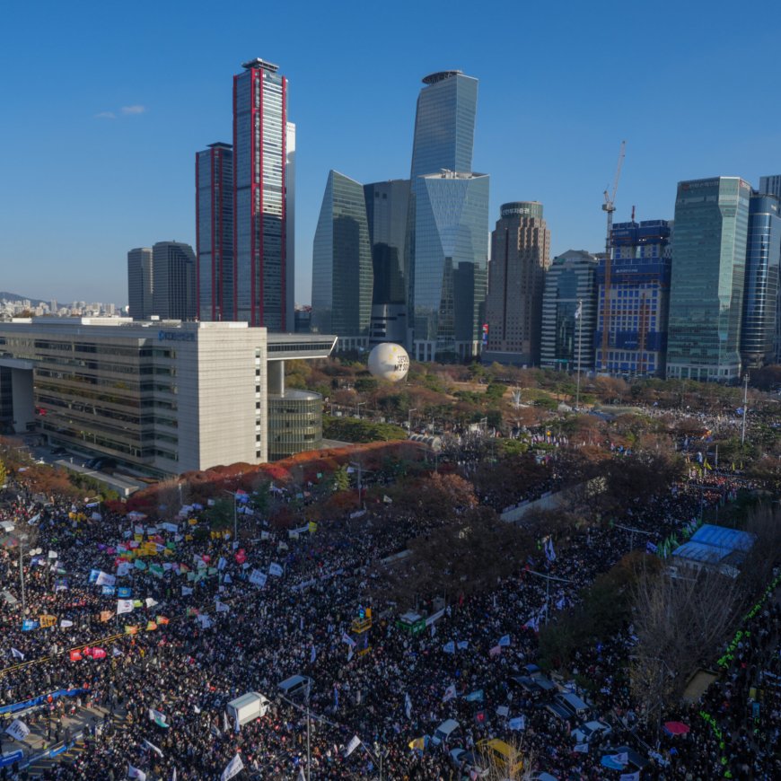 Large Protests Call for Impeachment of South Korean President Yoon Suk Yeol