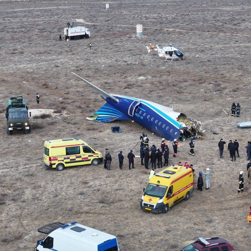 Azerbaijan Airlines Jet Crashes in Kazakhstan, Killing Dozens