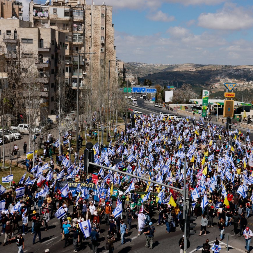 Israelis Take to Streets Day After Strikes on Gaza