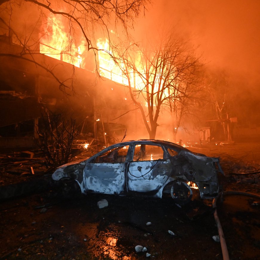 Russian Drone Barrage Kills 3 in Kharkiv