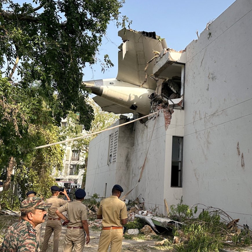 Chaos at Site of Air India Plane Crash