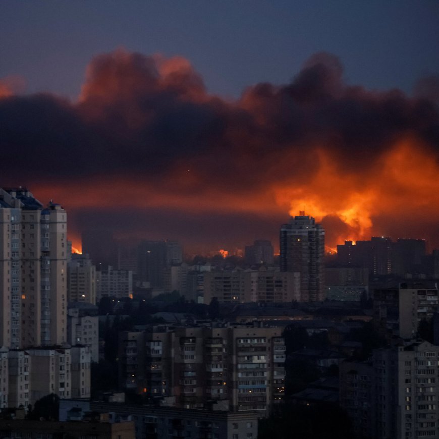 Russian Drone and Missile Strikes on Kyiv Kill at Least 14