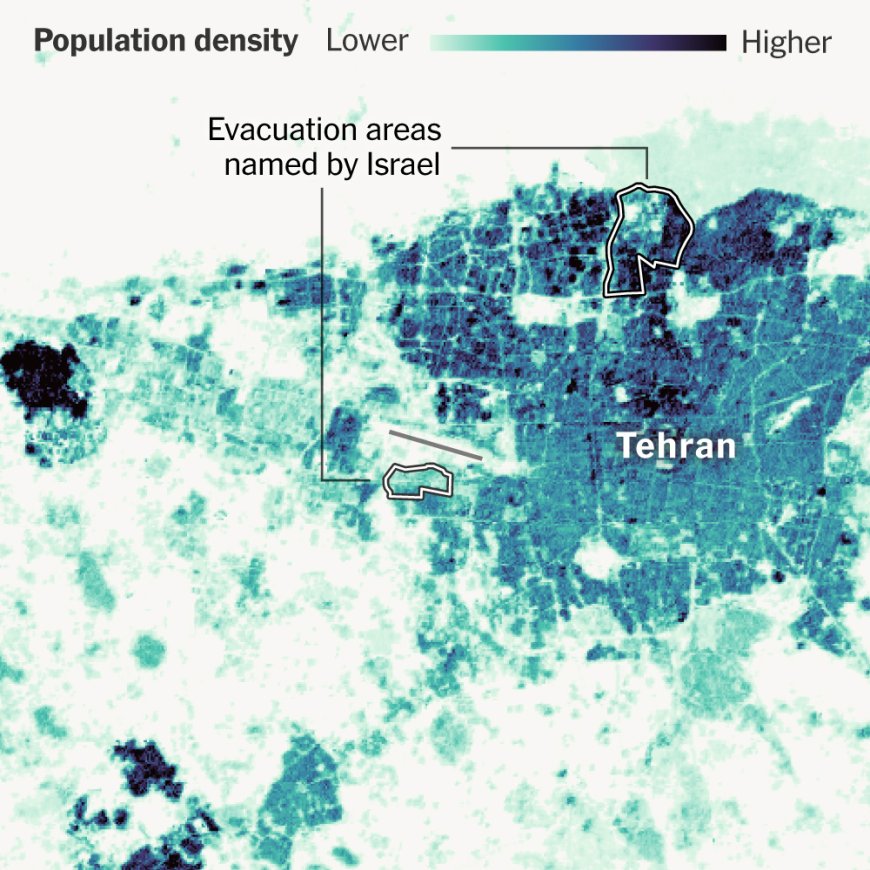 Tehran is about as densely populated as New York City.