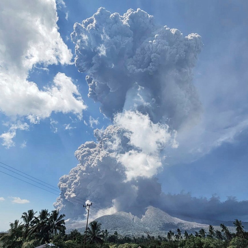 Indonesia Volcano Eruption Sends Ash Soaring 11 Miles High