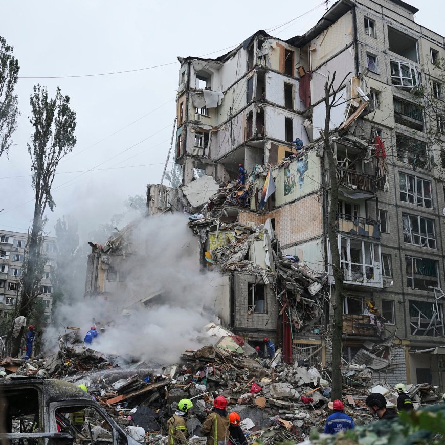 Russian Missile and Drone Attack Pummels Kyiv, Killing at Least 7