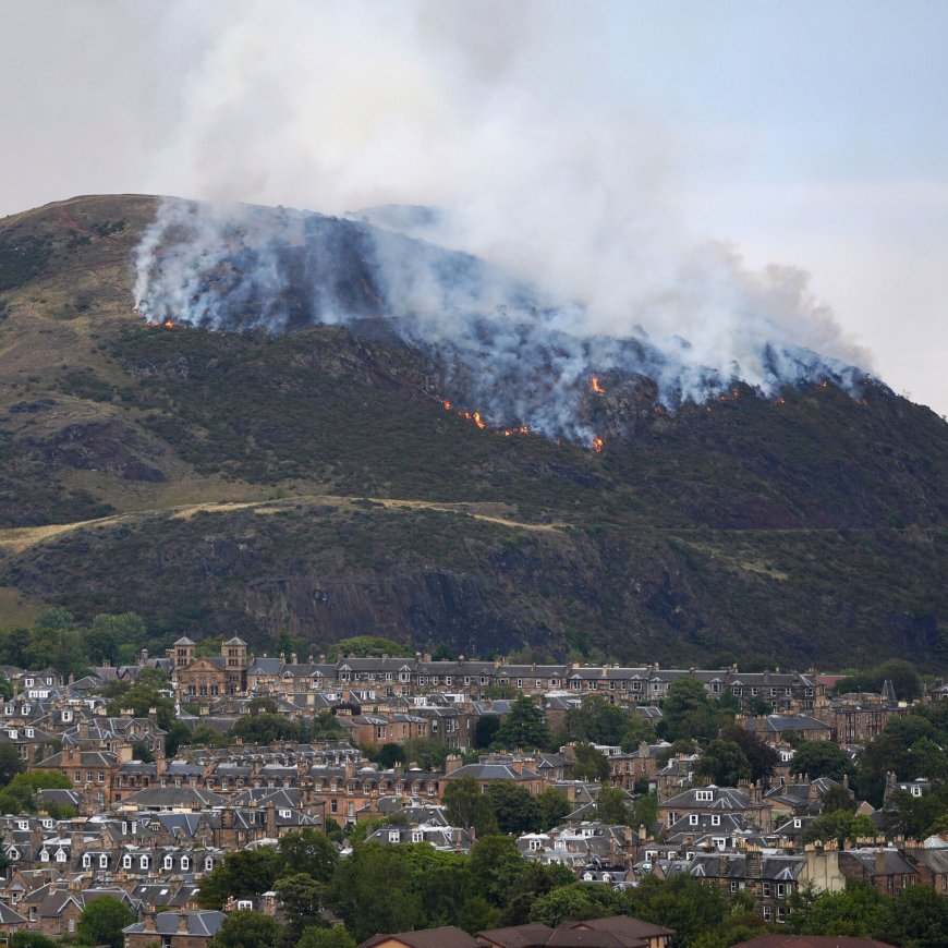Firefighters Tackle Blaze at Arthur’s Seat, an Edinburgh Landmark