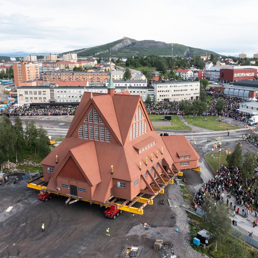 From Unstable Ground, an Old Church Rolls to a New Home
