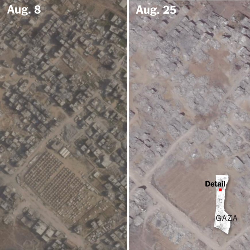 A Gaza City Neighborhood Is Now a Wasteland, Satellite Images Show