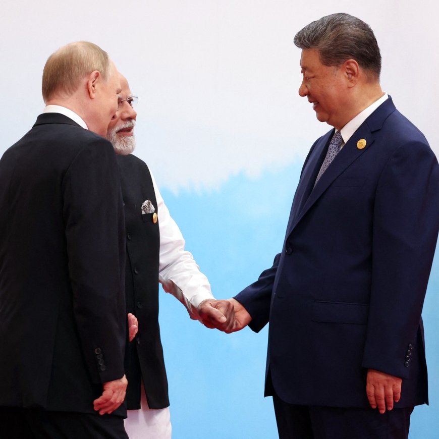 Xi, Putin and Modi Try to Signal Unity at China Summit